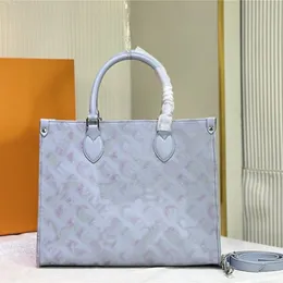 Bolsa de grife Luis Luis 2way Bag On the GO PM M46168 Empreinte Leather Tote Luxurys Ladies Bolsa Bolsa
