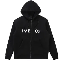 Yeni Sonbahar ve Kış logosu, konfor ve sıcaklık için havlu işlemeli tek parça yünü içerir. Erkek ve Kadınlar Aynı Stil Kuzu Yün Hoodie Zippered Ceket