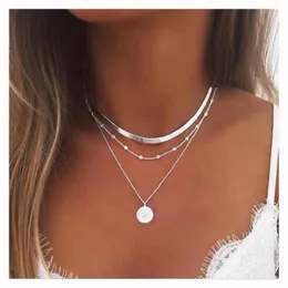Pendant Necklaces Fashion Jewelry Necklace Multi-layer Lotus Female Neck Chain Statement For Women Accessories