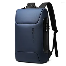 Zaino BANGE Design estetico Uomo d'affari Antifurto Impermeabile Scuola Laptop S Borsa da viaggio con ricarica USB