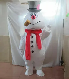 Halloween jul frostig snögubben maskot kostym parade karaktär fancy dres