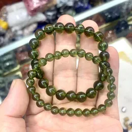 Strand Moldavite Beads Pulseira de joias com pedras preciosas naturais para homens e mulheres presente atacado!