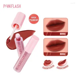 LIG BLISS Pinkflash Velvet Glaze Lipstick Red Mat Mgle Kolor Not Stick Puchar Kączki Damskie Kobiety kosmetyczne akcesoria