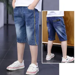 Szorty ieena dżinsy dziecięce szorty Summer Boys Pants Kids Soft Boardshorts Shorts Staright swobodne dżinsy FIT 4-11Y Young Boy Oning Wear AA230404