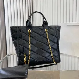 Luxury bag Genuine Leathe tote designer handbags women Composite shoulder belt bag clutch purse shopping fashion luxurys handbag Diamond Lattice totes bags Black