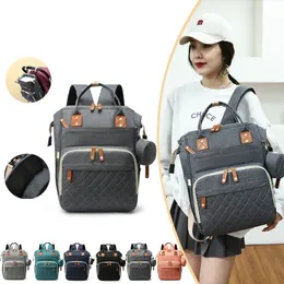 School Bags Large-capacity Women Backpack Portable Travel Mommy Bag Milk Bottle Diaper Storage Pack Waterproof Mother And Baby Bag 230404