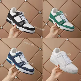 Designer Casual Shoes Men Shoes Vintage Platform Trainers Denim Monograms Shoes Rubber Canvas Leather Sneaker With Box