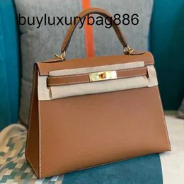 Bolsas femininas alta edição artesanal bolsa de segunda geração epsom padrão de palma de couro ombro único crossbody feminino 25