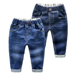Jeans Baby Jeans Primavera / Estate Casual Abbigliamento da uomo Adatto per adolescenti Pantaloni lunghi solidi a vita media 230406