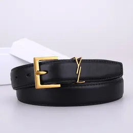 Fashion Designer Belt for Women Genuine Leather Cowhide Width 3cm Y Buckle Belts Bronze Buckle Silver Womens Waistband Cintura