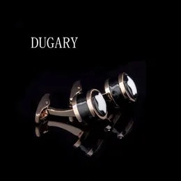 Dugary Shirt for Men's Brand Buttons Cuff Links Gemelos High Quality Round Rose Gold Wedding Abotoaduras Jewelry2215