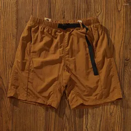 Män shorts japansk mode sommaris snabbtorkande avslappnade byxor förlorar allt