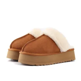 Uggies Austrália Bota Designer Mini Plataforma Neve Mulheres Botas Tazz Tasman Chinelos Camurça Slides Lã de Inverno Botas Quentes Pele de Ovelha Sapatos Tornozelo Chinelo