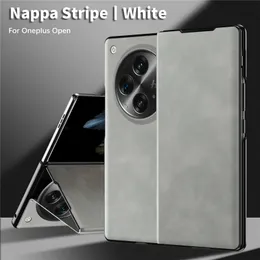 Роскошный магнитный чехол-книжка из натуральной кожи Napa Vogue для телефона Oneplus Open Oppo Find N3 5G Прочный деловой полный защитный противоскользящий складной противоударный чехол с подставкой