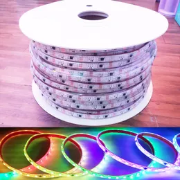 12V 24V 16703 IC 5050 RGB LED Pixel Flexible Strip Light Tape Belt Addressable Dream Color Chasing 60LEDs/m Submersible IP68 Waterproof Dual Signal