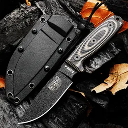 ESEE Survival Straight Knife 1095 High Carbon Steel Drop Point Blade Full Tang G10 Griff Outdoor Camping Jagd Feststehende Messer mit Kydex