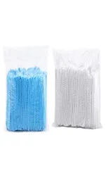 100pcsset Disposable Bouffant Caps Hair Head Cover Net For Eyelash Extension Spun Bonded Hair Salon Bathroom bbyhEa3644054