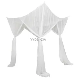 Mosquito Net 4 Elegant Net Curtain Bed Canopy per letti singoli singoli YQ231106