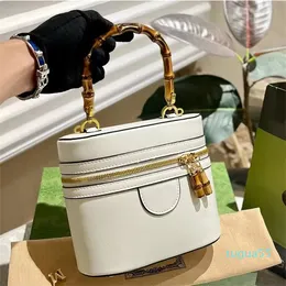 23 Barrel-shaped bag handbag Designer bucket bags Bamboo handle girls shoulder crossbody bags with long strap