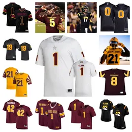 NCAA Arizona State Sun Devils Football Jersey 55 Cade Briggs 7 Melquan Stovall 35 B.J. Green 41 Zach Bowers 52 Ian Shewell 45 Slater Zellers 1 Xavier Guillory