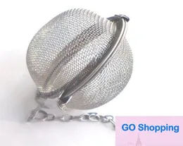 Wholesale 100pc Stainless Steel Tea Pot Infuser Sphere Mesh Tea Strainer Ball free shipping