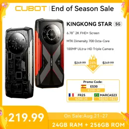 Cubot Kingkong Star Presged Smartphone 5G ، 24GB (12+12GB) RAM ، 256GB ROM ، 6.78 "شاشة 2K ، كاميرا 100 ميجابكسل ، 10600 مللي أمبير في الساعة