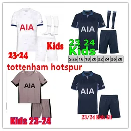 2023 2024 MADDISON SON Top kids set SPURS Soccer Jerseys ROMERO KULUSEVSKI RICHARLISON KULUSEVSKI 23 24 VAN DE VEN BISSOUMA JOHNSON Tottenham Football kit shirt