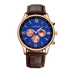 Otomatik Luxeuy Mekanik Erkekler Luxe Watches 40mm kol saatleri safir ışıltı iş montre paslanmaz hediye deri kemer roman su geçirmez kuvars saat