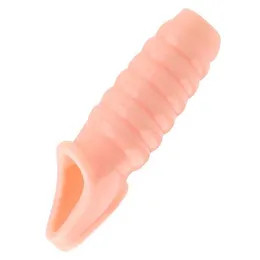 Sex toy massager Male Delay Lock Sperm Reusable Penis Extender Sleeve Erection Enhancer Cock Ring Toys for Men