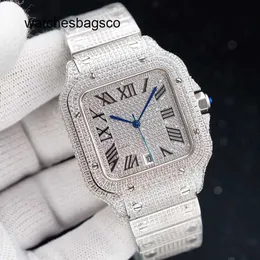 Orologi con diamanti di design Orologio VVS da uomo meccanico automatico da 40 mm con zaffiro da donna d'affari Cintura in acciaio inossidabile di fascia alta Montre