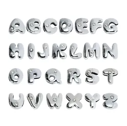 8mm 1300pcslot AZ One rhinestone Slide letter DIY charms Alphabet Accessories fit for 8MM phone strips keychains6879331