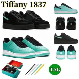 Tiffany x 1 1s Sapatos de corrida de homens baixos tênis preto azul multi color dz1382-001 sapato de plataforma homens tênis de tênis esportivos tênis sports sports 36-47