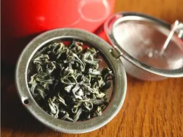 Top 100 peças de aço inoxidável bule de chá infusor esfera malha coador de chá bola frete grátis