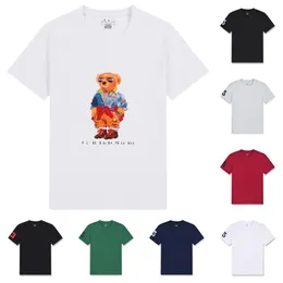 Koszulki Projektanci Moda Ralphs Męskie T-shirty Polo Damskie T-shirty Koszulki Topy Mężczyzna S Casual Klatka piersiowa Koszulka z literami Luksusowa odzież Krótki rękaw Odzież Laurens