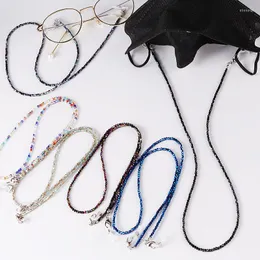 Kedjeläge leesbril keten voor vrouwen zonnebril snoeren casual 4mm kleur plätering Kralen glazen rem touw maskers ketting gåva