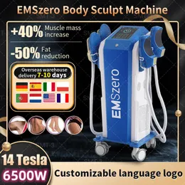 Emszero Neo 6000W 14 Tesla EMS Muscle Body Sculpting Machine 4ハンドルと骨盤刺激パッドオプション