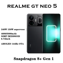 Realme GT Neo5 Neo 5 Smartphone Snapdragon 8+ Gen 1 150/240W Super Charge 6.74 1,5K AMOLED 144Hz 50MP IMX890 NFC Mobiltelefon