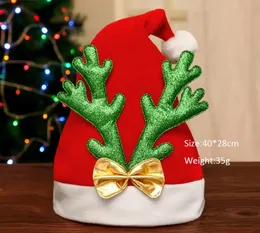 Chapéu de inverno presente de natal família crianças dos desenhos animados chapéu chifre de veado boneco de neve idoso veado veludo vestir-se chapéu de presente de feriado decoração de natal