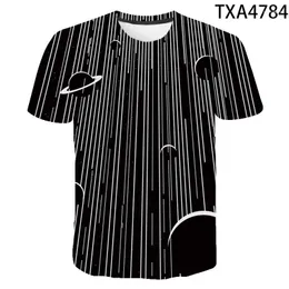 Herren T-Shirts Sternenhimmel 3D Shirt Männer Frauen Kinder Casual Streetwear Junge Mädchen Kinder Bedrucktes T-Shirt Mode Sommer Cool Tops T-Shirt