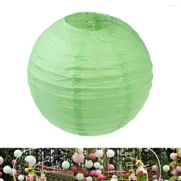 Dekoracje świąteczne wielokolorowe okrągłe chińskie papierowe latarnie Dekoracja przyjęcia weselnego 8 "zielony