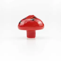 Großhandel bunte leuchtende Pilz Glas Carb Cap UFO Rauchzubehör Carbcap mit 30 mm Durchmesser für Quarz Banger