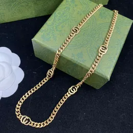قلادة مصممة ذهبية G هدية قلادة أزياء المجوهرات