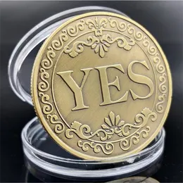 Arts and Crafts YES Or NO Decision Coin Foreign Trade Commemorative Medal Small Coin Diameter 25mm