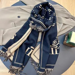 Marca designer de luxo cachecol inverno macio quente cachecol estilo boutique inverno pashmina xale natal romântico feminino aniversário amor presente cachecóis