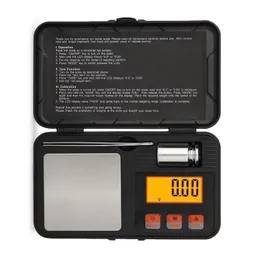 مقياس تأمين ABS Digital ABS Digital ABS بدون بطارية 50 جم/200/0.01G لتبغ طب العشبية الجوهري يزن إلكترونيًا