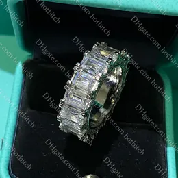 Pierścienie designerskie dla kobiet luksusowe pierścionek zaręczynowy 925 Sliver Diamentowy pierścionek Znakomita biżuteria Prezent Świąteczny Hurtowa