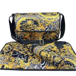 Diaper bag Waterproof Mommy diaper bag Baby Baby Zipper Brown plaid Print Sales Backpack Messenger Diaper Pile Tote Bag Fashion three-piece set Z11