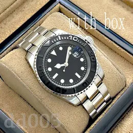 Przy czym dekoracyjne luksusowe zegarek męskie zegarki 40 mm czarna tarcza Montre Homme Gholiday IFTTS Pasowanie ze stali nierdzewnej Strap Strap Strap Gentleman SB037 C23