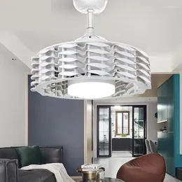 Европейский стиль, креативный вентилятор, потолочный, тихий, для гостиной, столовой, невидимая люстра с электрическим