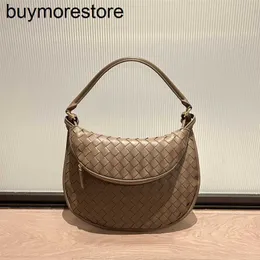 Borsa sottobraccio Gemelli BottegassVenetas pelle di pecora 7A B Famiglia 2023 Autunno/Inverno fatta a mano Vera tessitura Versione coreana Moda Una donna Palmare Madre